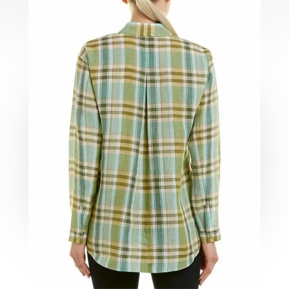 Lafayette 148 New York Sabira Linen button down shirt Size XL - Picture 10 of 10